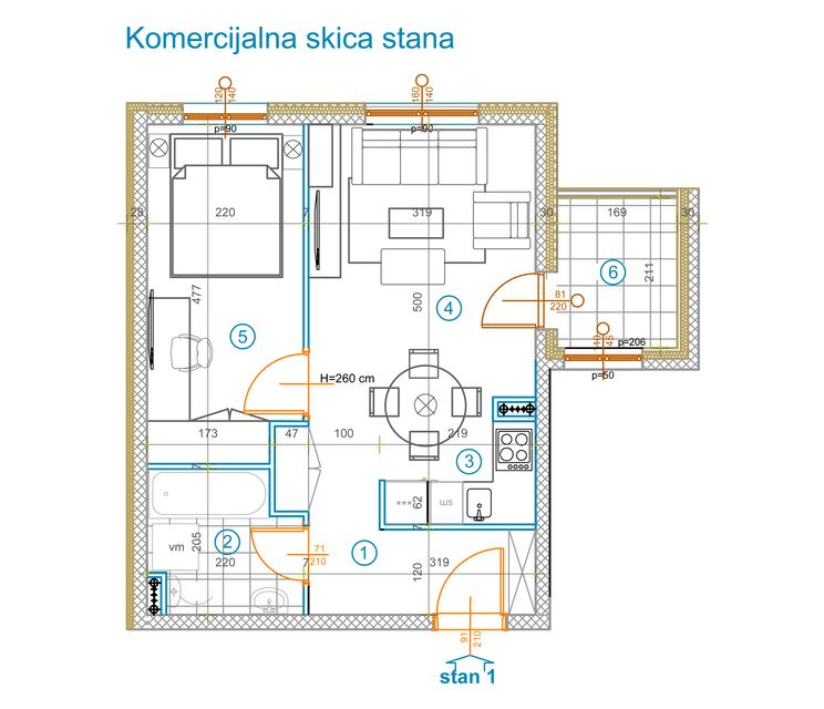Anđe Ranković bb, Novi Sad - 1