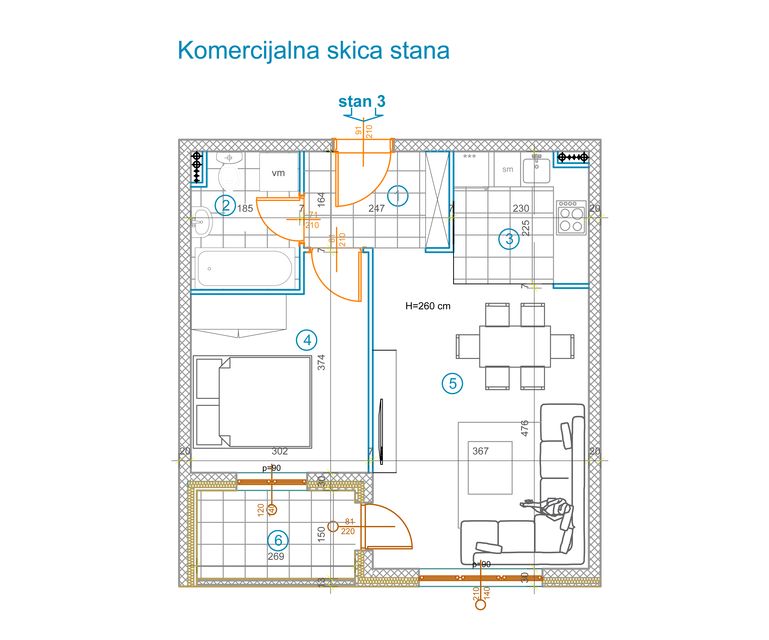 Anđe Ranković bb, Novi Sad - 1