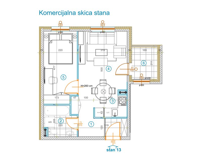 Anđe Ranković bb, Novi Sad - 1