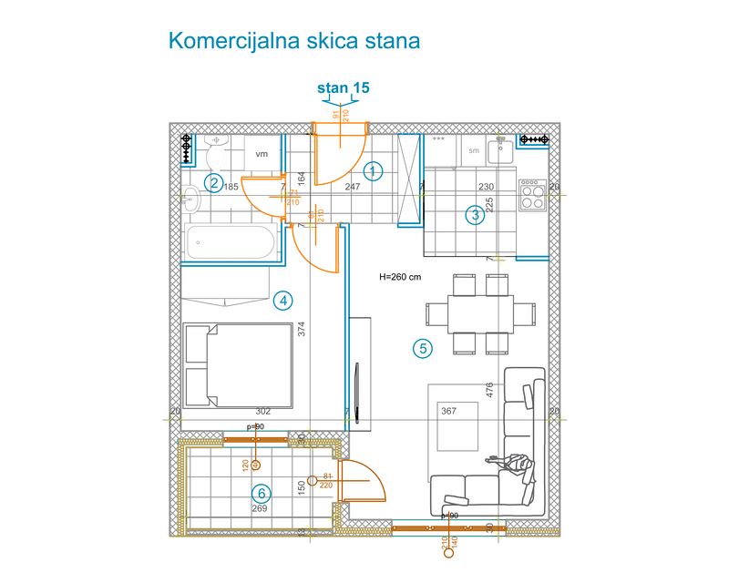 Anđe Ranković bb, Novi Sad - 1