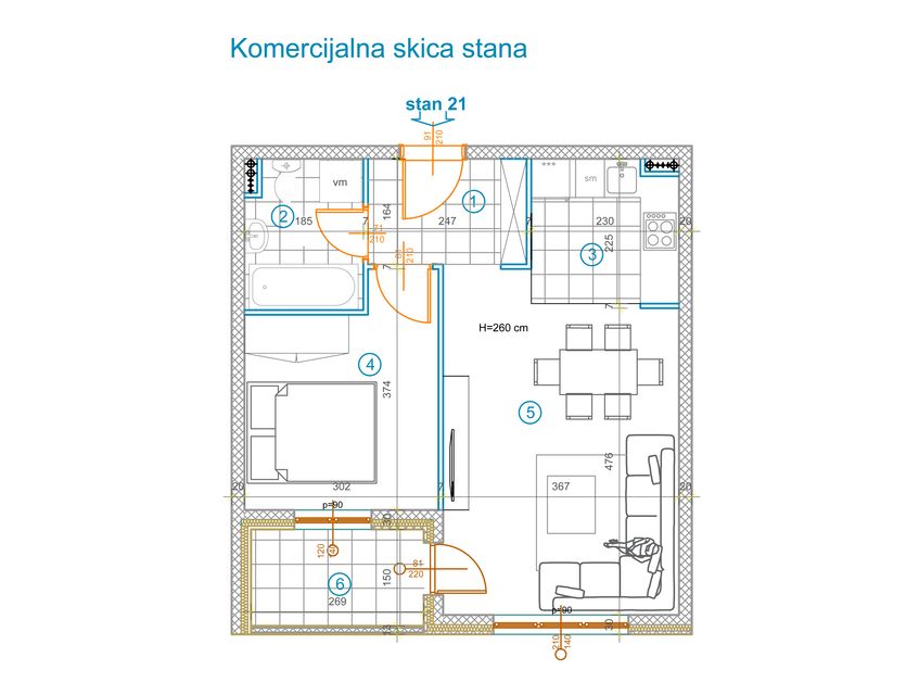 Anđe Ranković bb, Novi Sad - 1