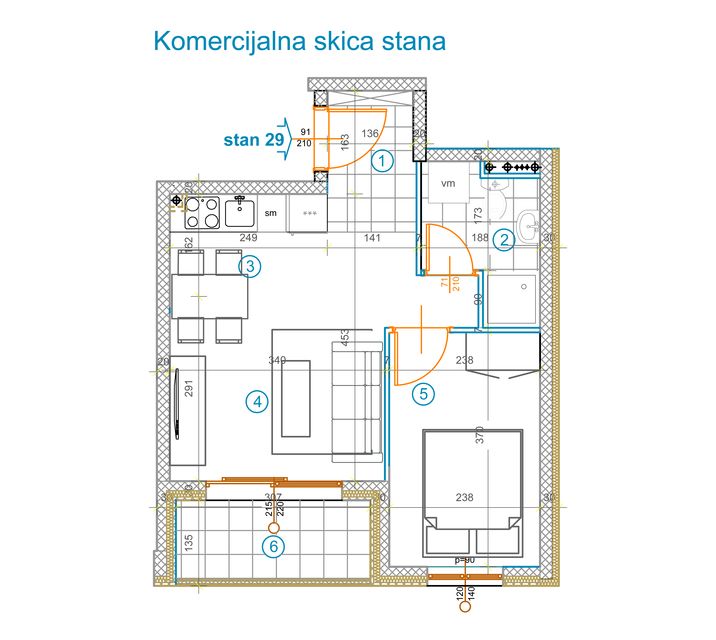 Anđe Ranković bb, Novi Sad - 1