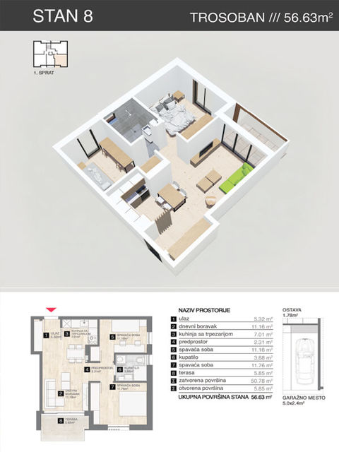 Pilota Milenka Pavlovića 3, Stari Banovci - 1