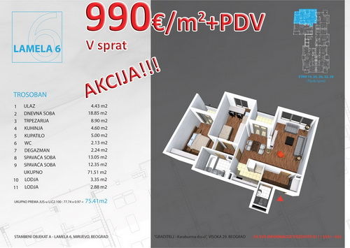 Mirijevsko brdo 50D, Beograd - 3